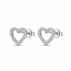 Diamond Heart Earrings
