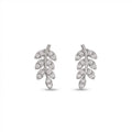 Diamond  Leaf Earrings