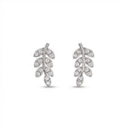 Diamond  Leaf Earrings
