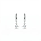 Minimalist Diamond Drop Earrings