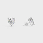 92five jewels 925 Silver Heart Shape Earrings Or Mini Studs Silver Jewellery for Women & Girl's | Great for Gifting - 92Five