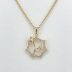 Bloom Halo Floral Pendant in 18KT Gold Plated
