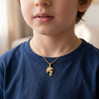 18KT Gold Plated Umbrella Kid Pendant