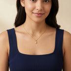 Gold Bunny Charm Pendant Necklace