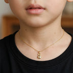 Gold Bunny Charm Pendant Necklace
