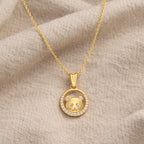 Gold Panda Charm Pendant Necklace