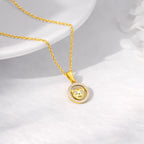 Gold Cute Bear Halo Pendant