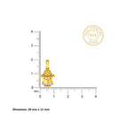 Gold Angel Charm Pendant Necklace