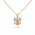 Gold Mickey Silhouette Pendant