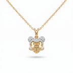 Gold Mickey Silhouette Pendant
