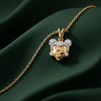 Gold Mickey Silhouette Pendant