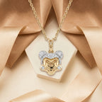 Gold Mickey Silhouette Pendant