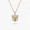 Gold Mickey Silhouette Pendant