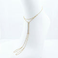Gold Crystal Toe Anklet