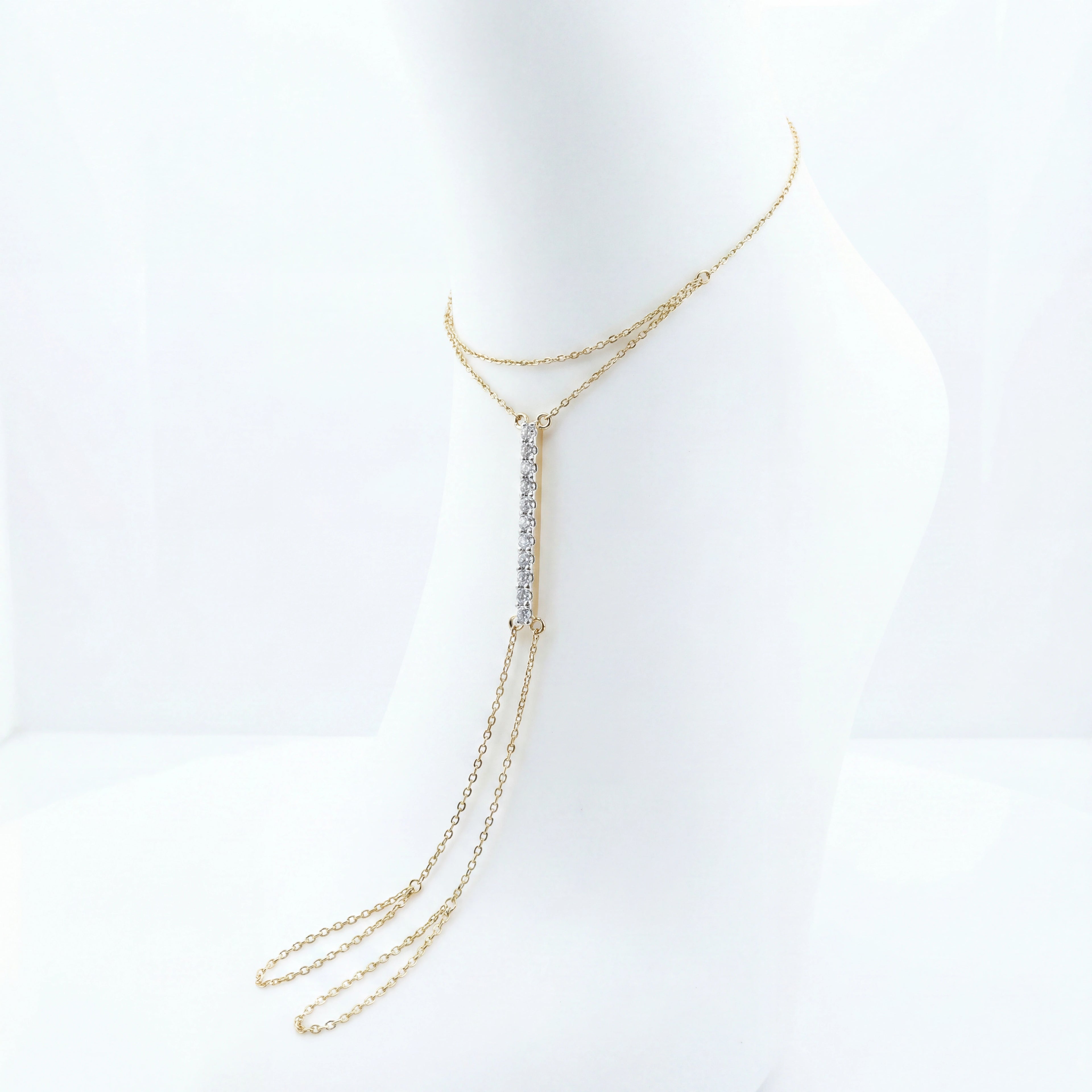 Gold Crystal Toe Anklet