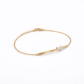 Gold Butterfly Bar Chain Bracelet