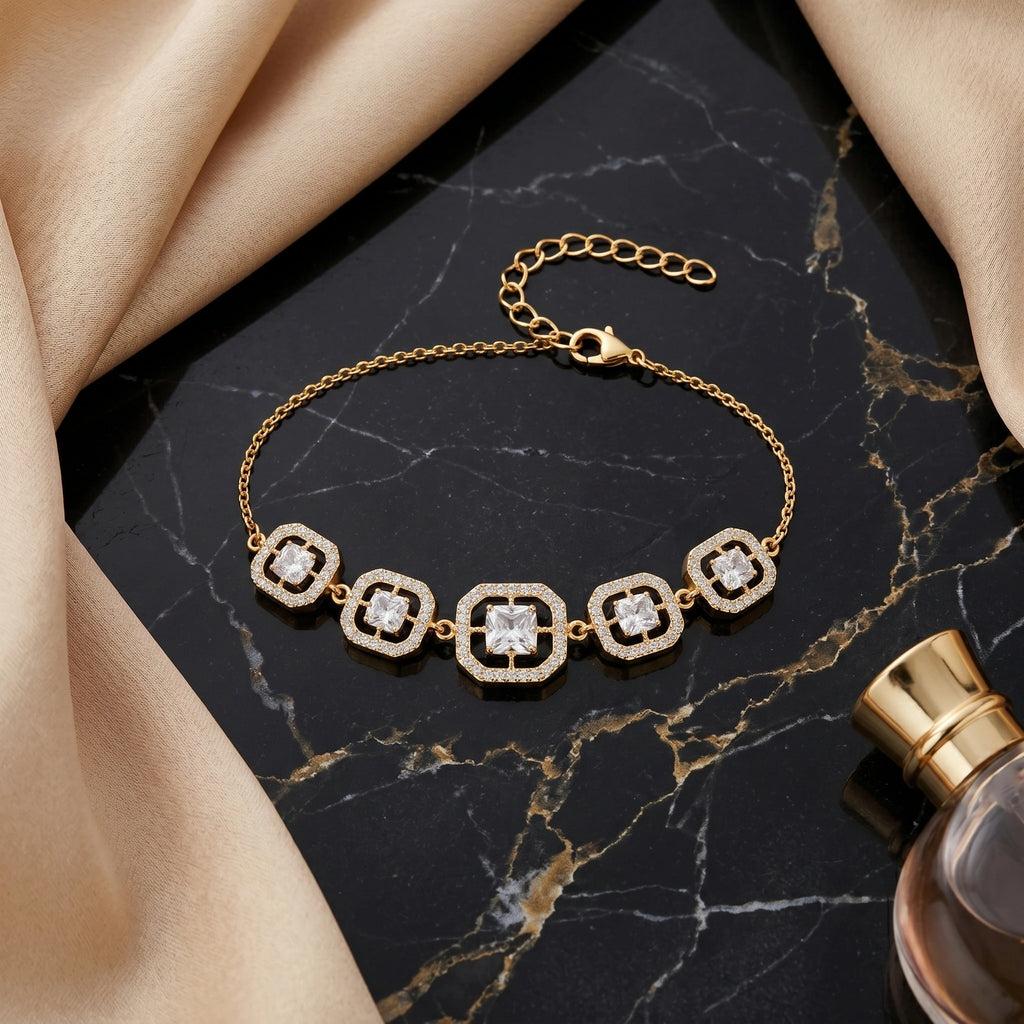 Royal Radiance 18KT Gold Plated Bracelet