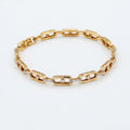 Gold Orbit Link Bracelet