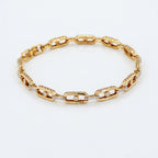 Gold Orbit Link Bracelet