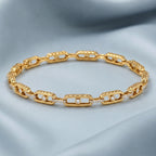 Gold Orbit Link Bracelet
