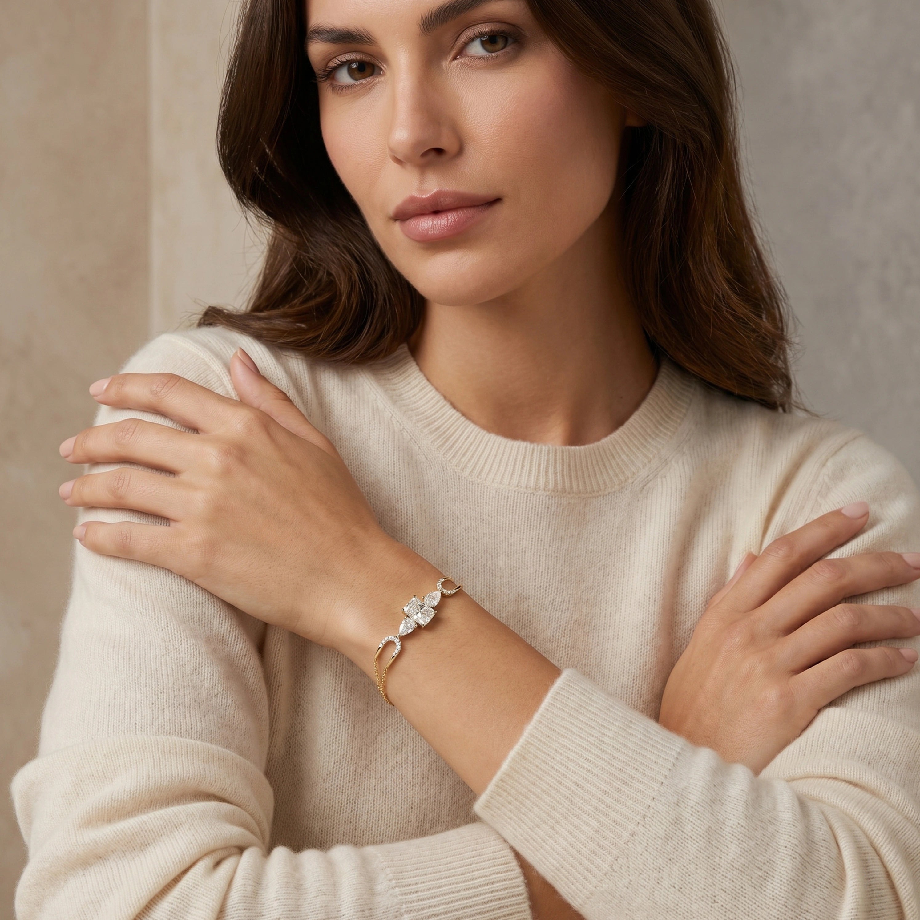 Gold Radiant Link Bracelet