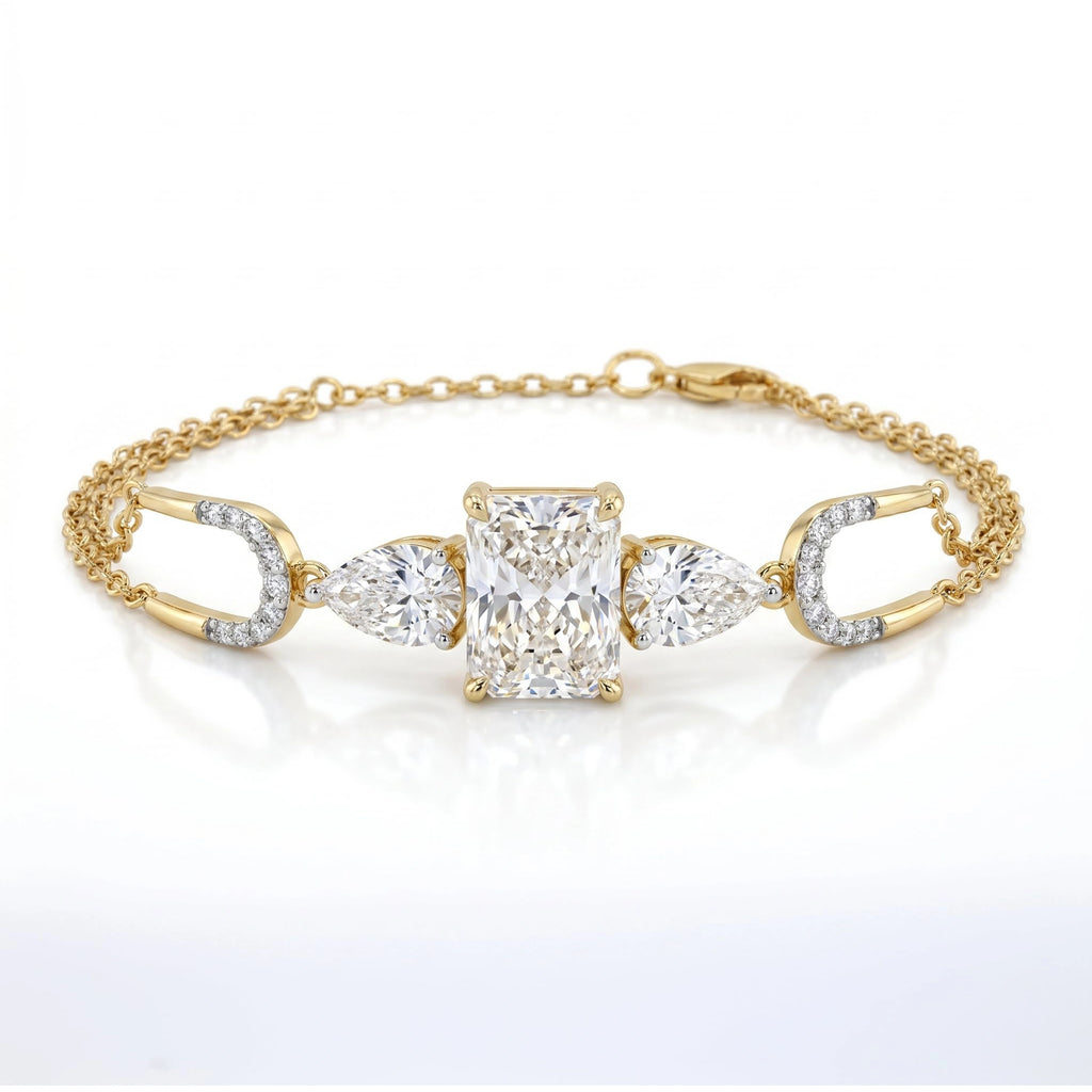 Gold Radiant Link Bracelet