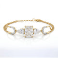Gold Radiant Link Bracelet