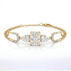 Gold Radiant Link Bracelet