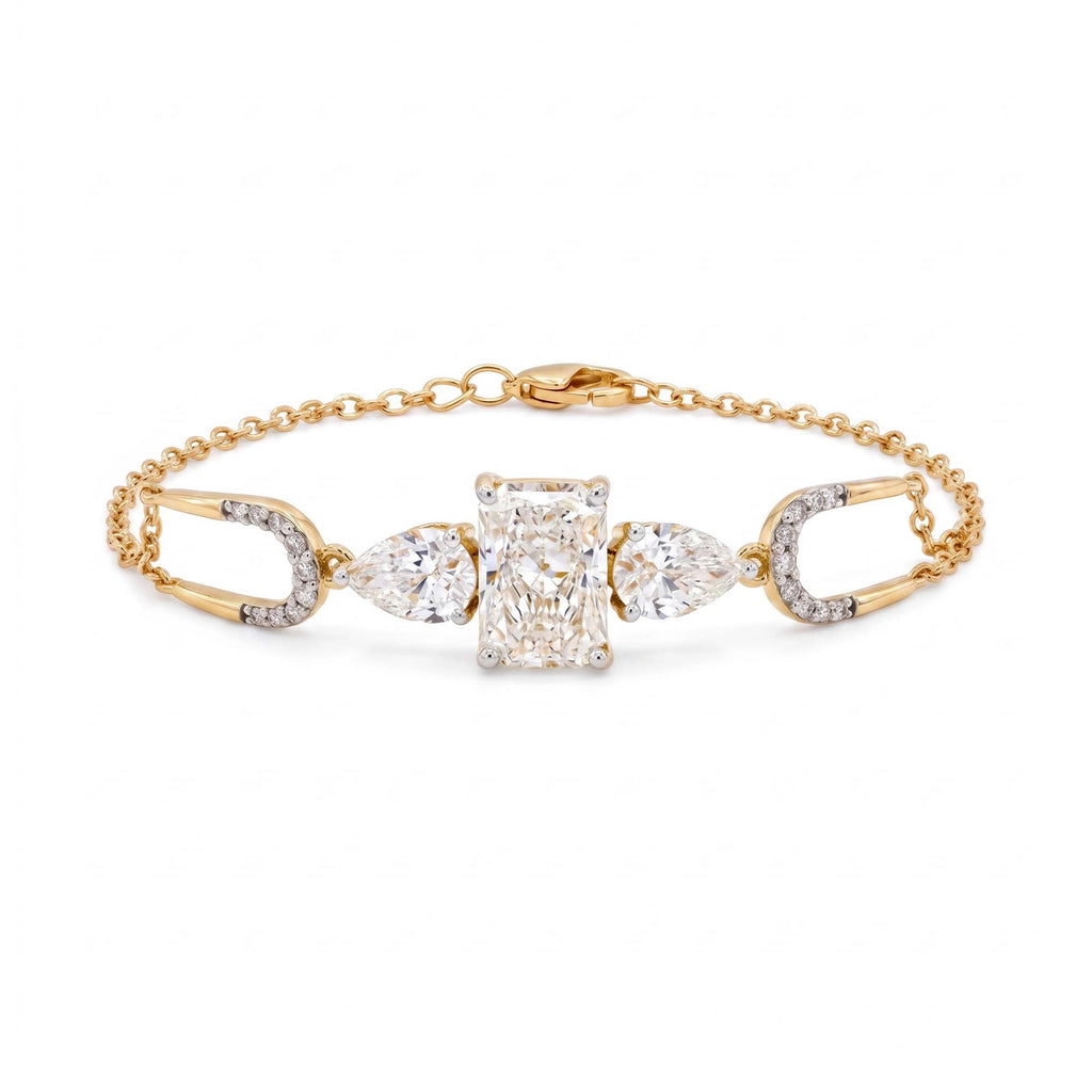 Gold Radiant Link Bracelet