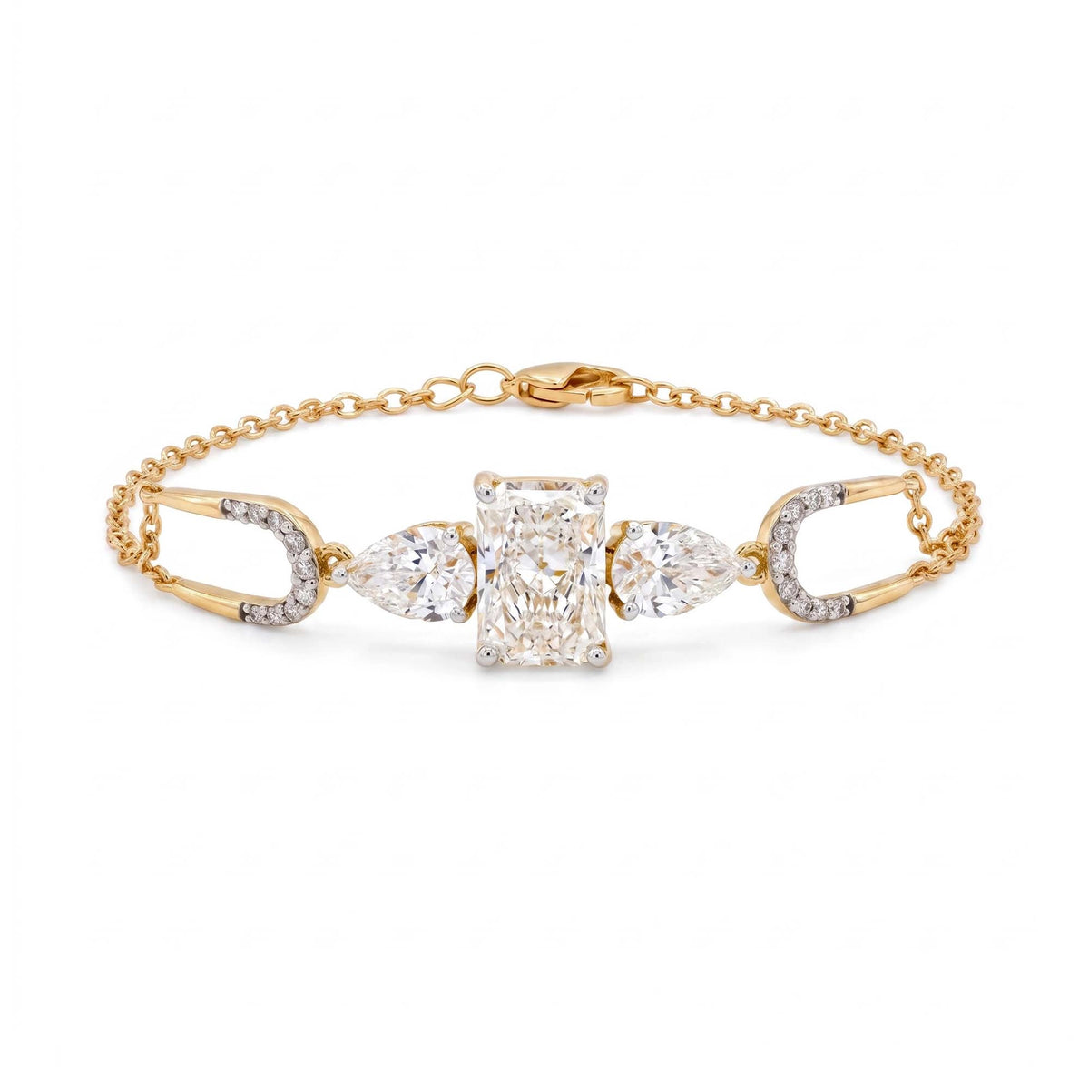 Gold Radiant Link Bracelet