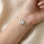 Gold Marquise Bloom Bracelet