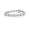 Silver Baguette Bloom Bracelet