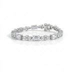 Silver Baguette Bloom Bracelet