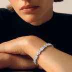Silver Baguette Bloom Bracelet