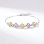 Silver Pastel Halo Bracelet