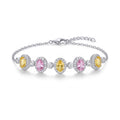 Silver Pastel Halo Bracelet