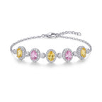 Silver Pastel Halo Bracelet