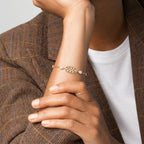 Gold Lattice Halo Bracelet