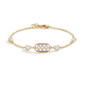 Gold Lattice Halo Bracelet