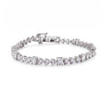 Silver Alternating Tennis Bracelet