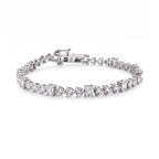 Silver Alternating Tennis Bracelet