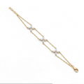 Gold Marquise Floral Bracelet