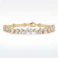 Gold Marquise Cluster Bracelet Glow