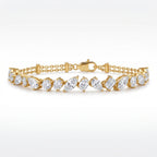 Gold Marquise Cluster Bracelet Glow