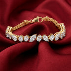 Gold Marquise Cluster Bracelet Glow