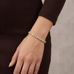 Gold Marquise Cluster Bracelet Glow