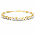 Gold Marquise Cluster Bracelet Glow