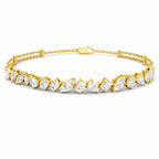 Gold Marquise Cluster Bracelet Glow