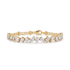 Gold Marquise Cluster Bracelet Glow