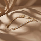Gold Marquise Mosaic Bracelet